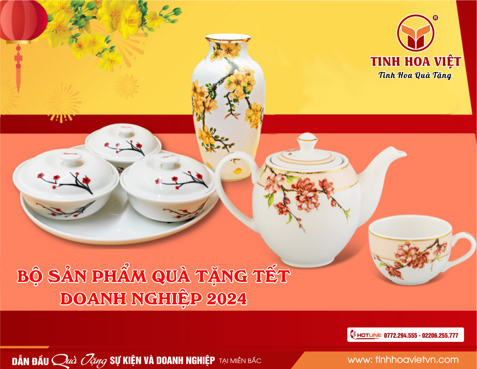 bộ sản phẩm quà tặng tết độc đáo