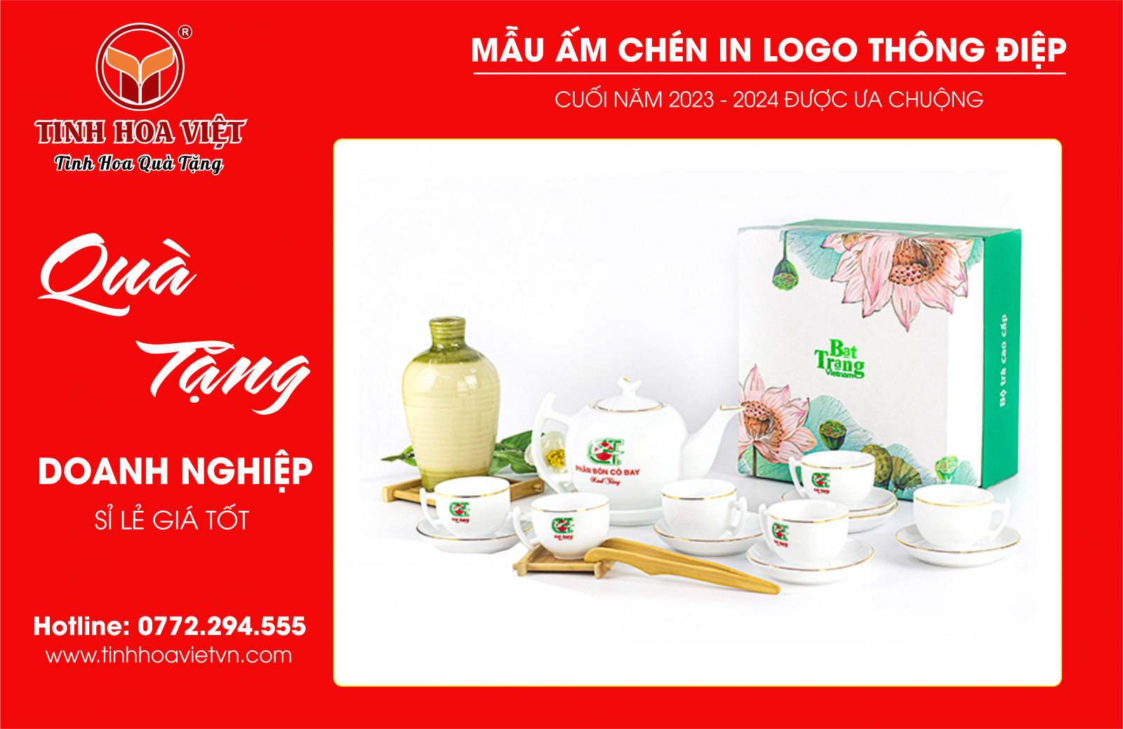 bộ ấm chén quà tặng cao cấp