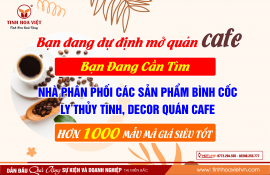 Bạn Đang Dự Định Mở Quán Cafe Và Tìm Nhà Cung Cấp Ly Cốc Decor Giá Tốt?